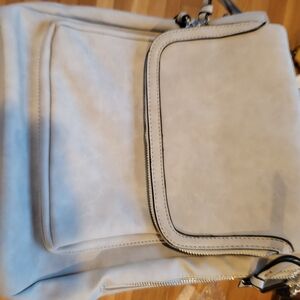 Cream Faux-Leather Women’s Backpack - Clean Everyday Style